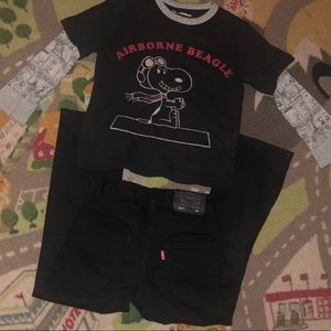 Boys Levi Jeans Snoopy Shirt Lot Size 4-5